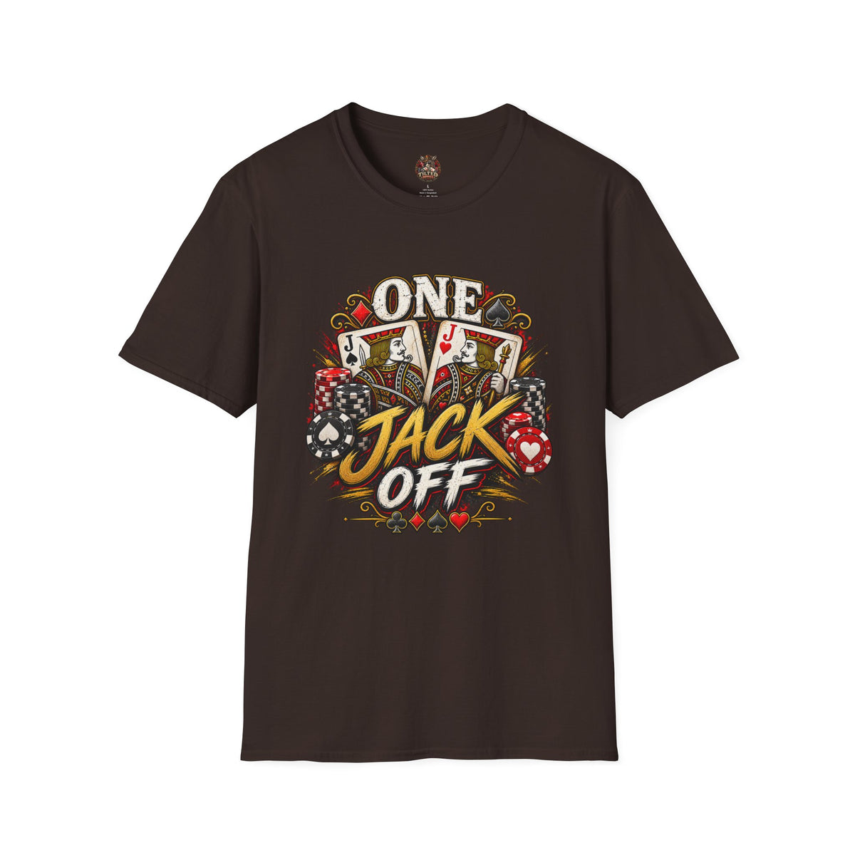 One Jack Off T-Shirt — Poker Graphic Tee