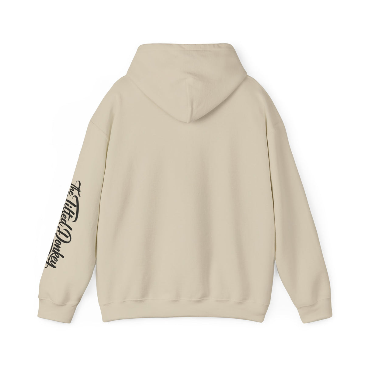 Vintage Tilted Donkey Poker Graphic Hooded Sweatshirt