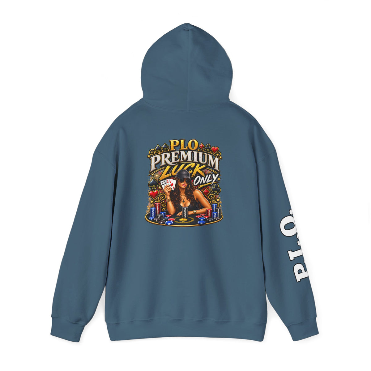 "Premium Luck Only" Women's Pinup Graphic Hoodie