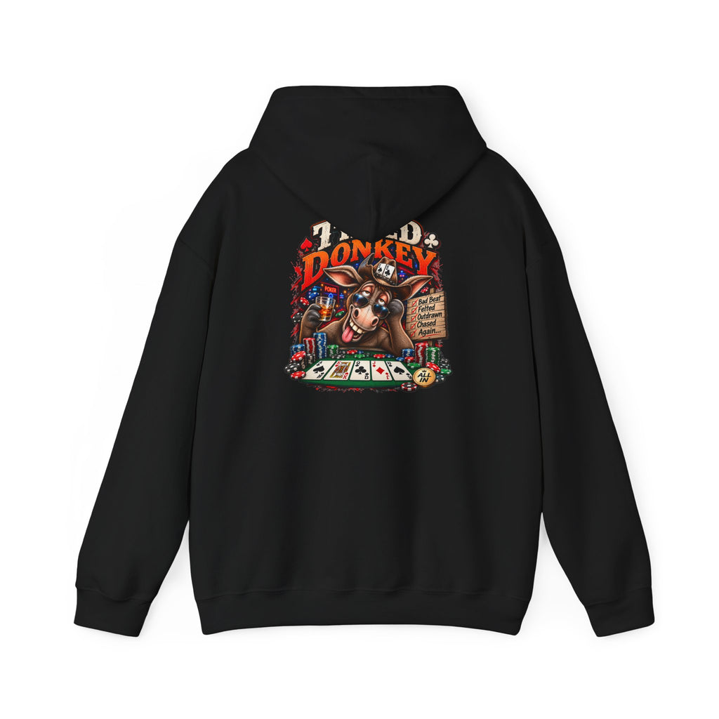 The Titled Donkey Hoodie — Retro Poker Graphic Pullover