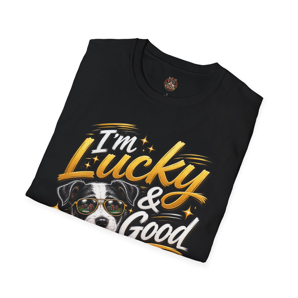I'm Lucky & Good — Poker Puppy Graphic T-shirt