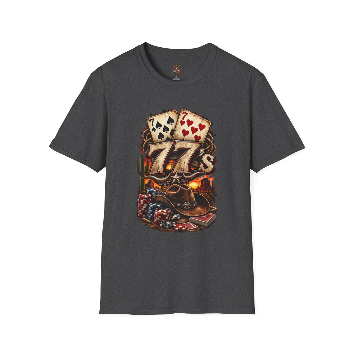 Lucky 7s — Vintage Poker Cards Tee
