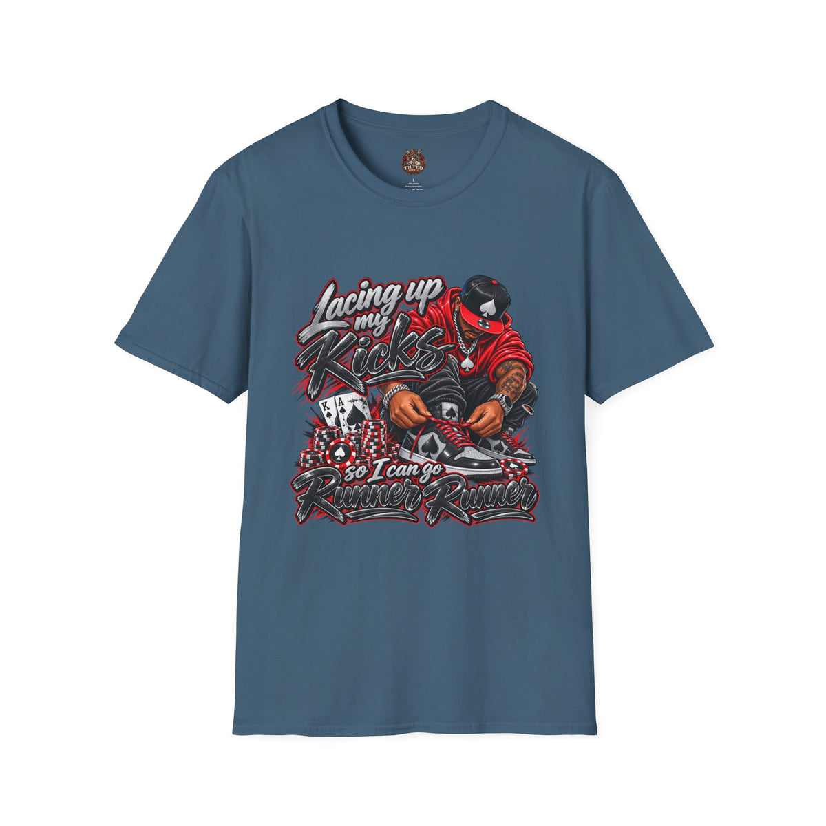 Streetwear T-Shirt — "Lacing Up My Kicks" Graphic Tee