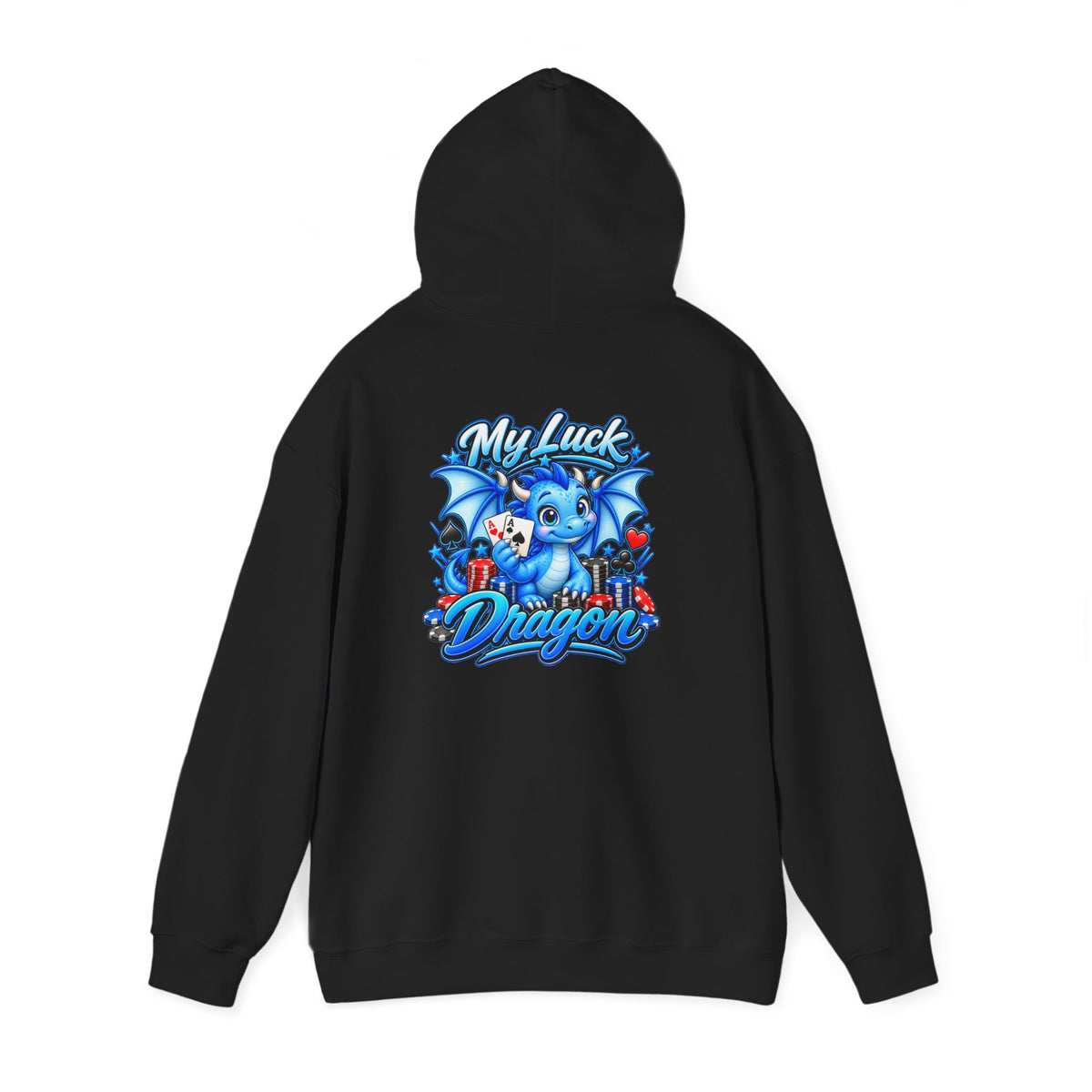 My Luck Dragon Poker Hooded Sweatshirt