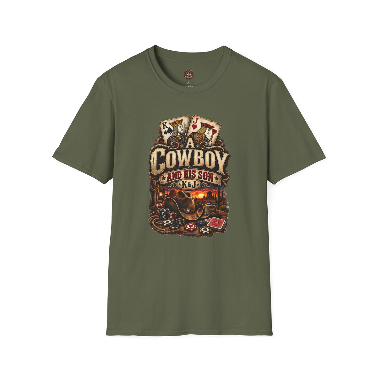 Cowboy & Son T-Shirt – Western Poker