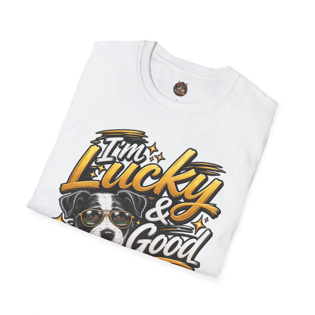 I'm Lucky & Good — Poker Puppy Graphic T-shirt