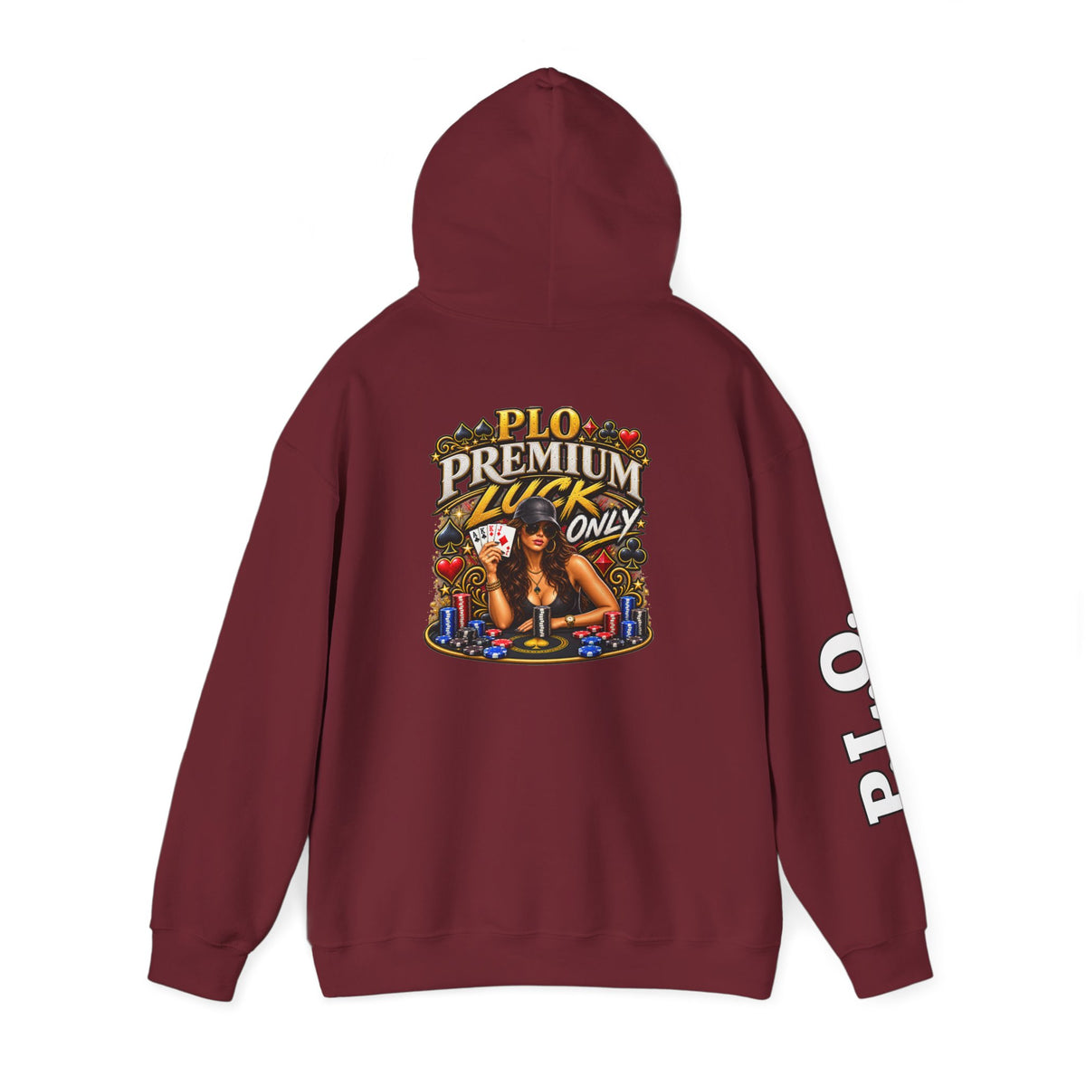 "Premium Luck Only" Women's Pinup Graphic Hoodie