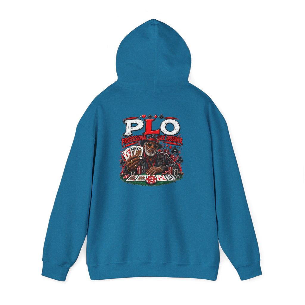 P.L.O. Poker Night Hoodie — Vintage Old-head Graphic Hooded Sweatshirt