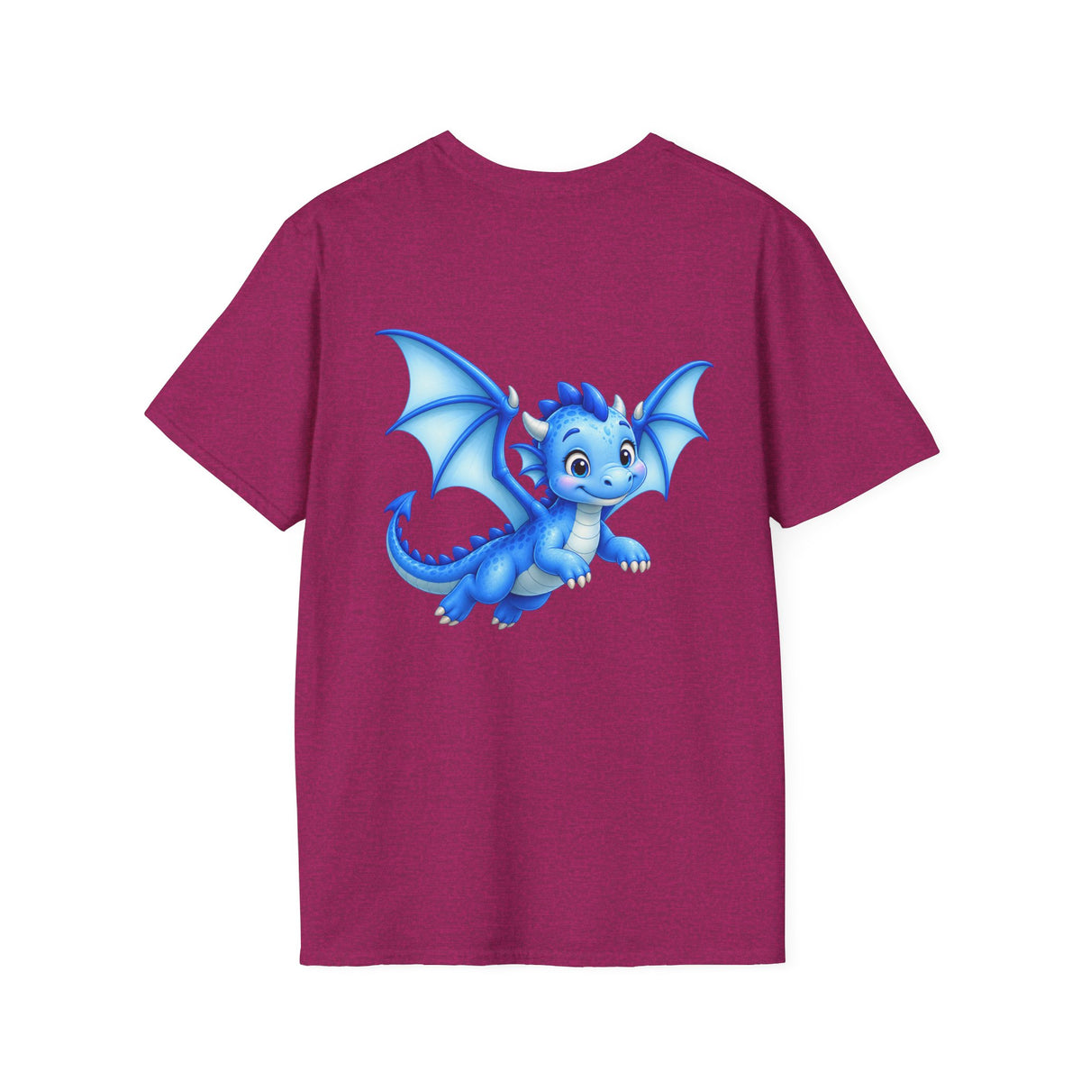 Blue Baby Dragon T-Shirt — Cute Cartoon Dragon Tee for Kids & Dragon Lovers