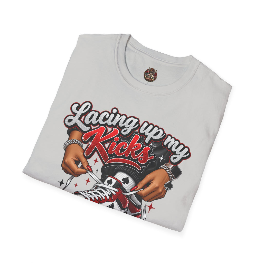 Sneakerhead T-Shirt — "Lacing Up My Kicks" Graphic Tee