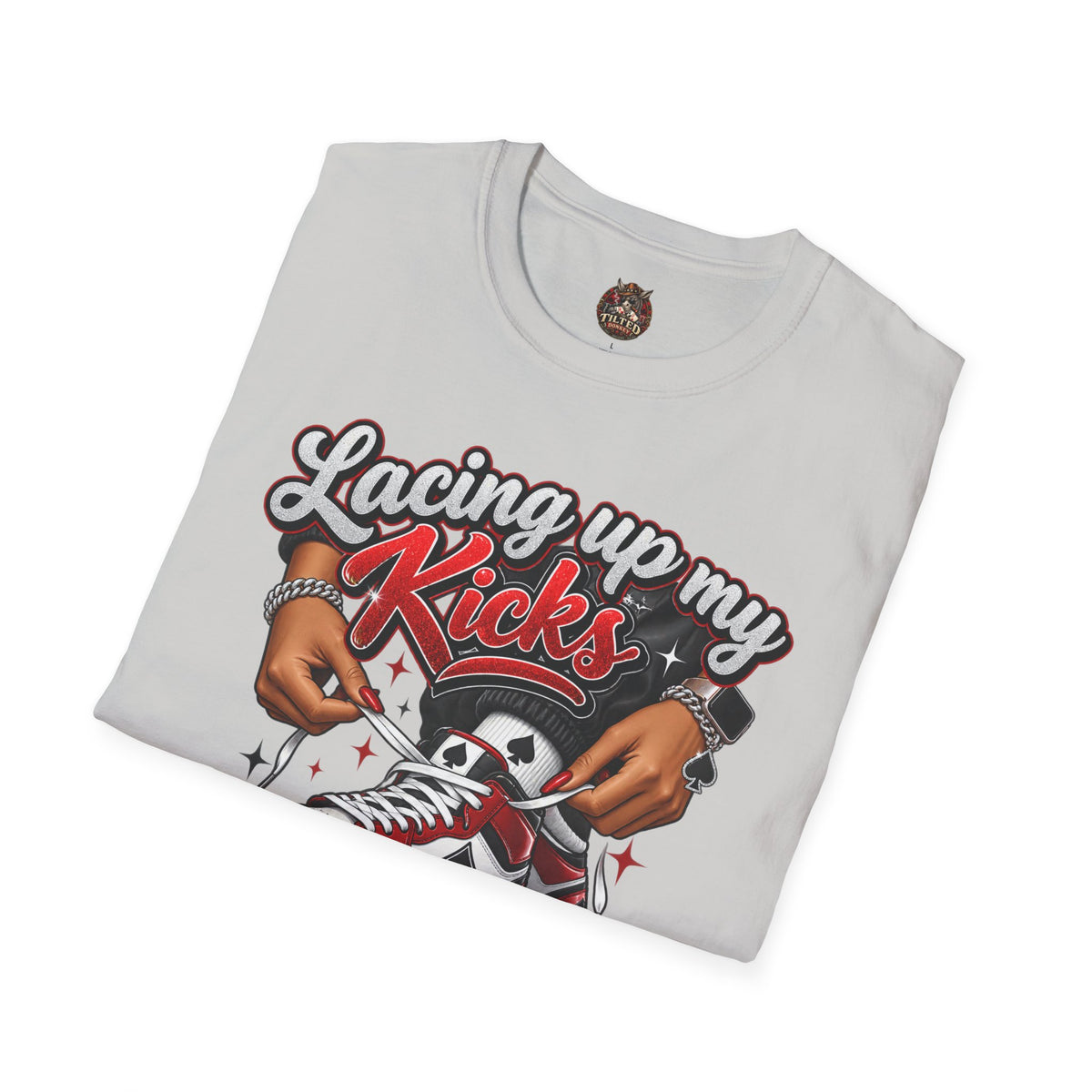 Sneakerhead T-Shirt — "Lacing Up My Kicks" Graphic Tee