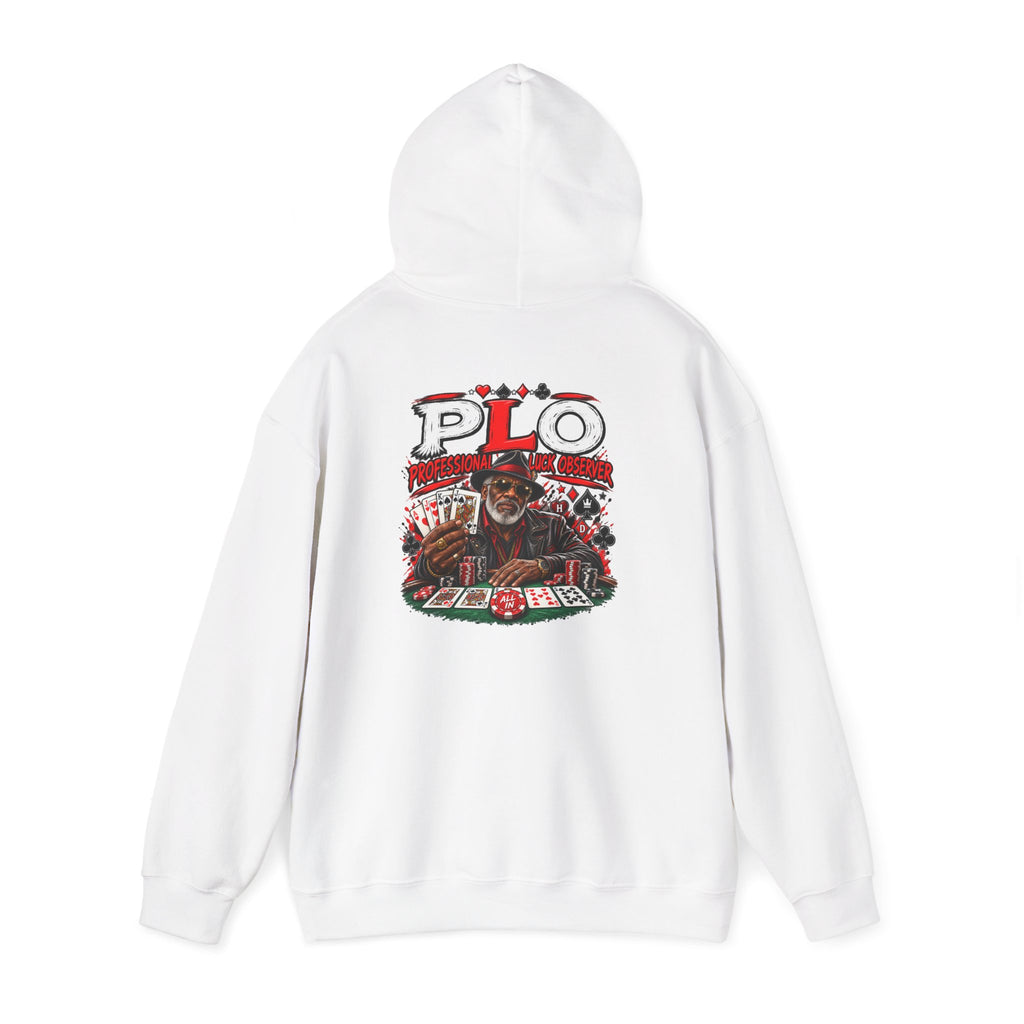 P.L.O. Poker Night Hoodie — Vintage Old-head Graphic Hooded Sweatshirt