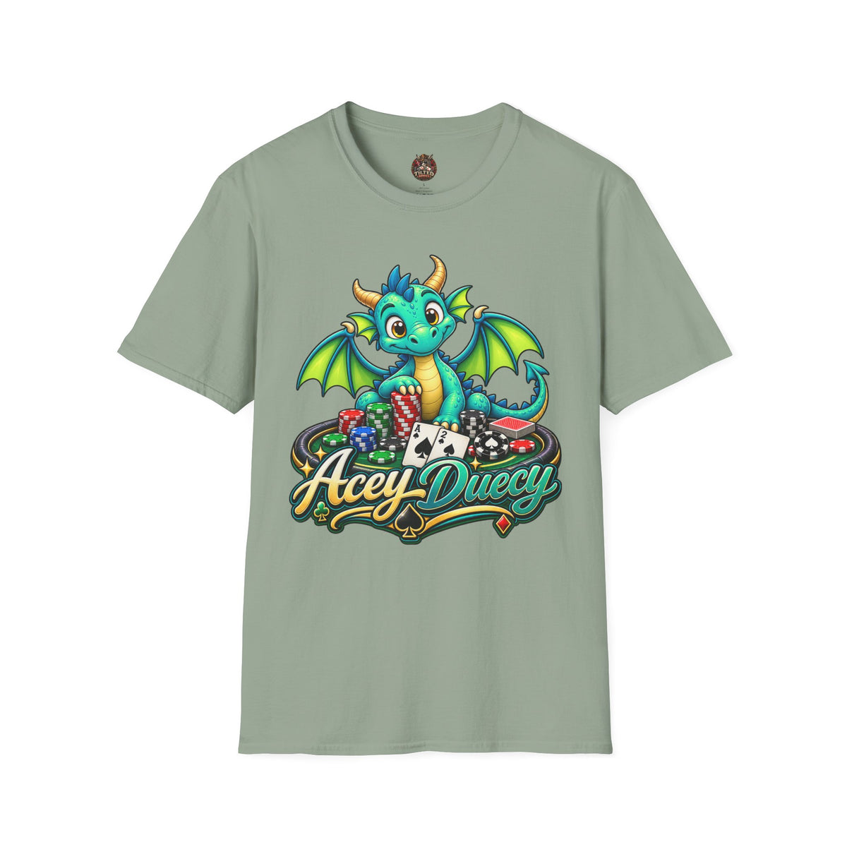 Acey Duecy Dragon T-Shirt – Cute Card Graphic Tee