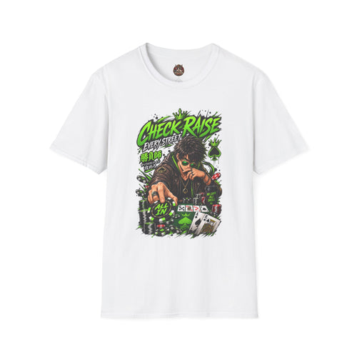Anime Check Raise Poker Player T-Shirt