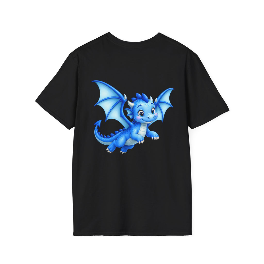 Blue Baby Dragon T-Shirt — Cute Cartoon Dragon Tee for Kids & Dragon Lovers