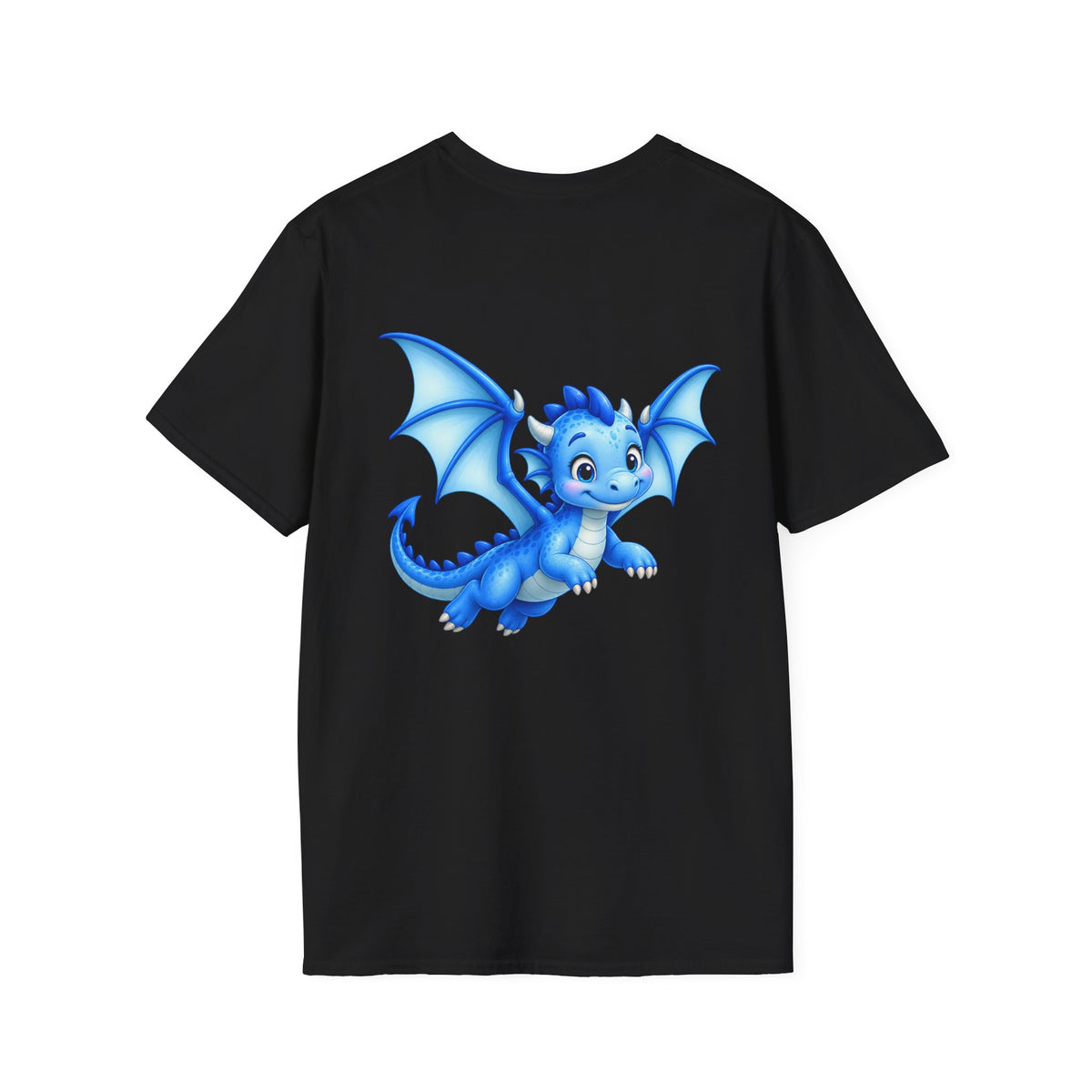 Blue Baby Dragon T-Shirt — Cute Cartoon Dragon Tee for Kids & Dragon Lovers