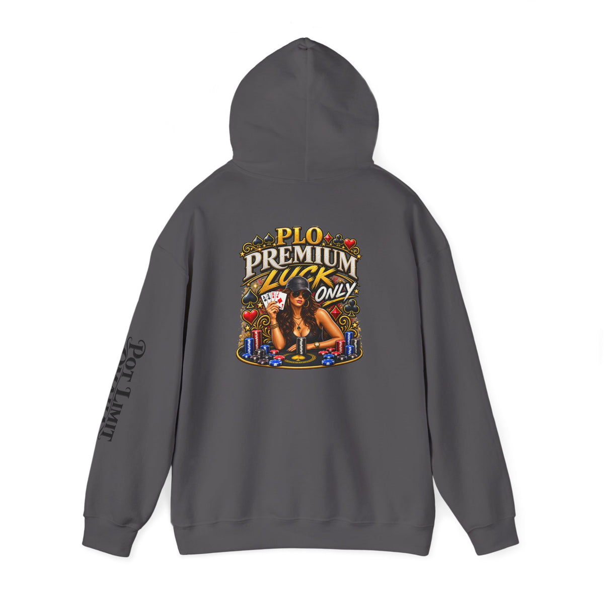 "Premium Luck Only" PLO Hoodie —Graphic Sweatshirt