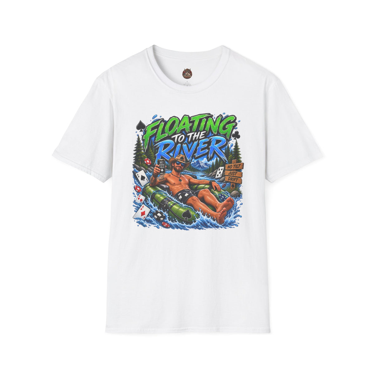 "Floating to the River" Poker Graphic Tee