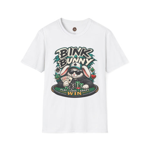 Bink Bunny Poker T-Shirt — Cool Gamer Graphic Tee