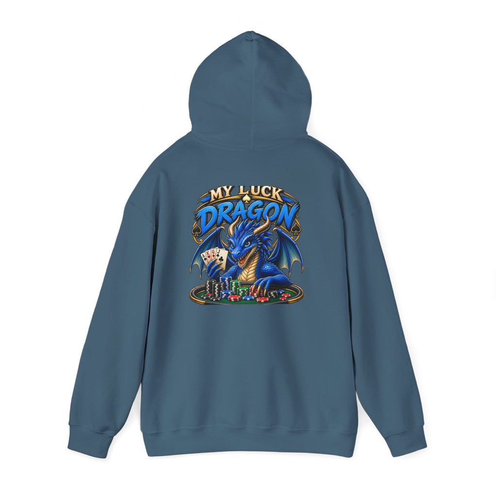 Dragon Poker Graphic Hoodie — “My luck dragon is strong”