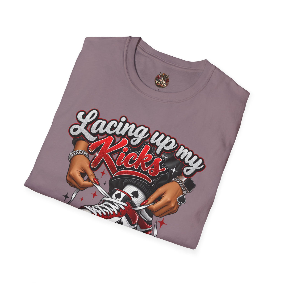 Sneakerhead T-Shirt — "Lacing Up My Kicks" Graphic Tee