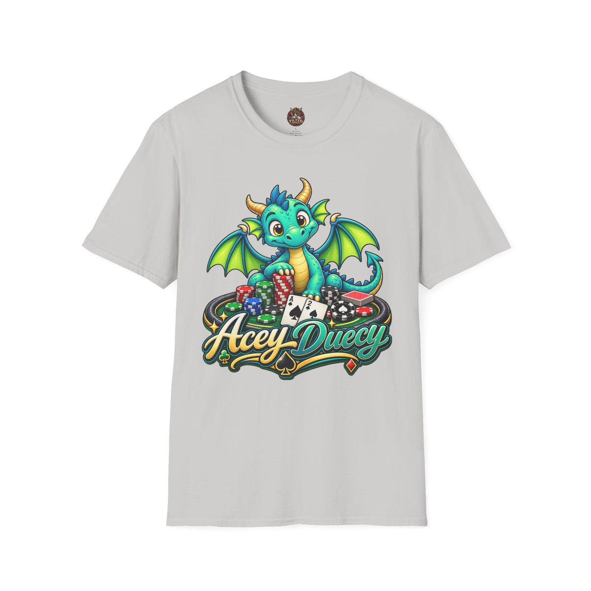 Acey Duecy Dragon T-Shirt – Cute Card Graphic Tee