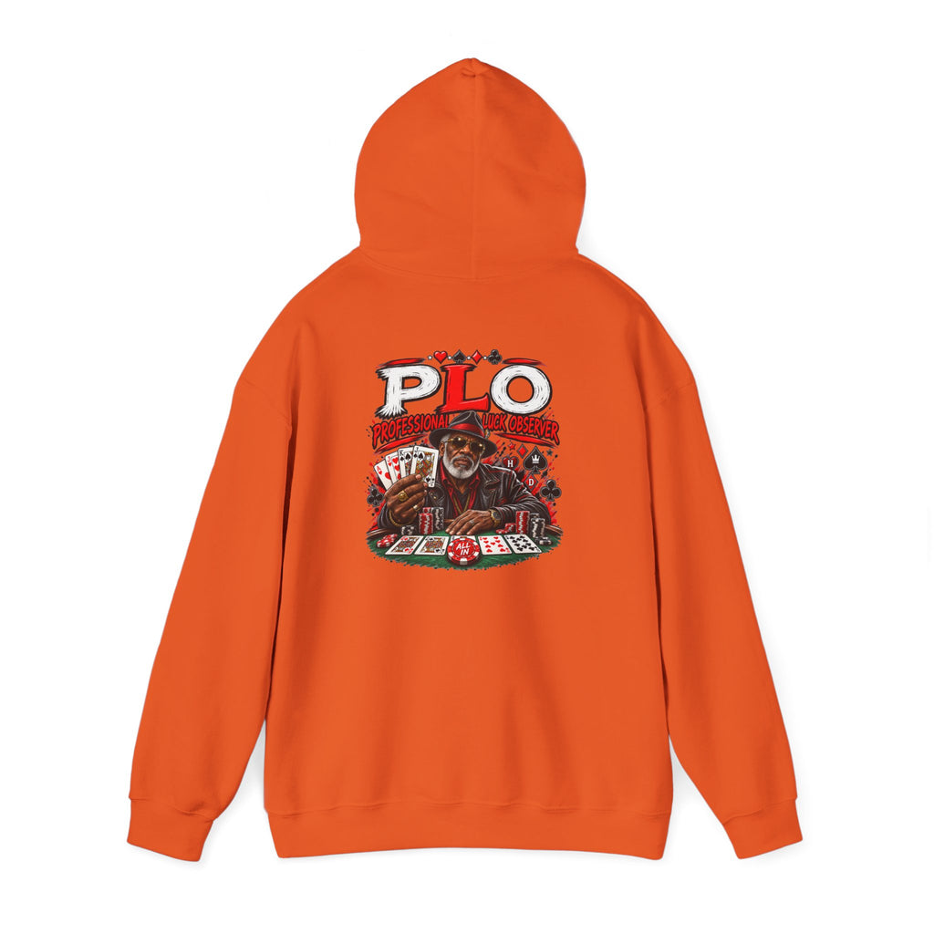 P.L.O. Poker Night Hoodie — Vintage Old-head Graphic Hooded Sweatshirt