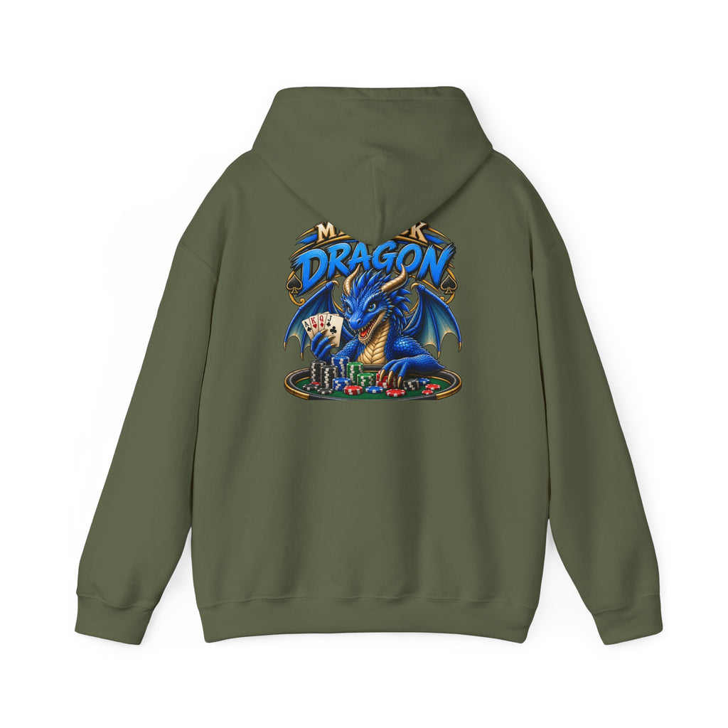 Dragon Poker Graphic Hoodie — “My luck dragon is strong”