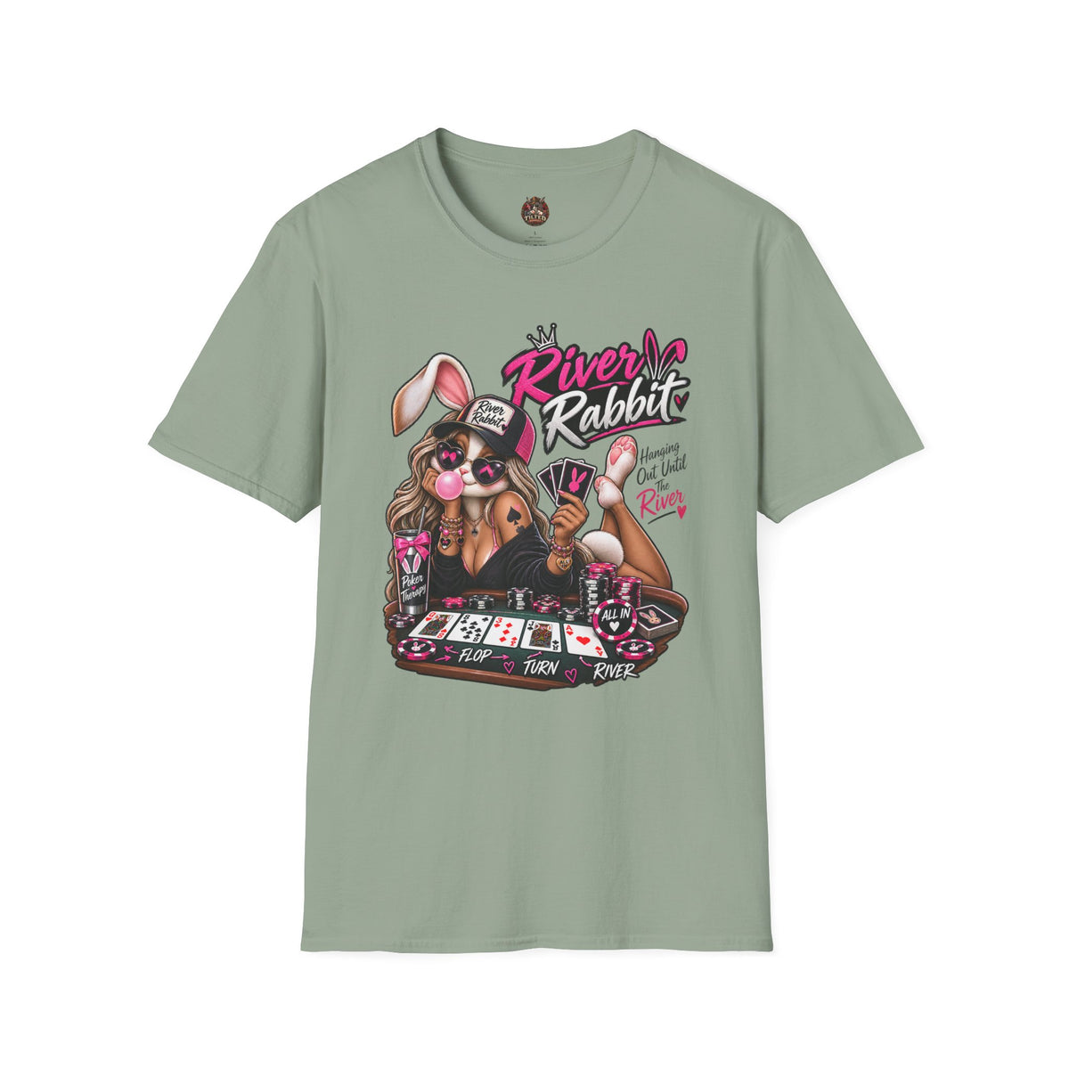 River Rabbit Poker T-Shirt