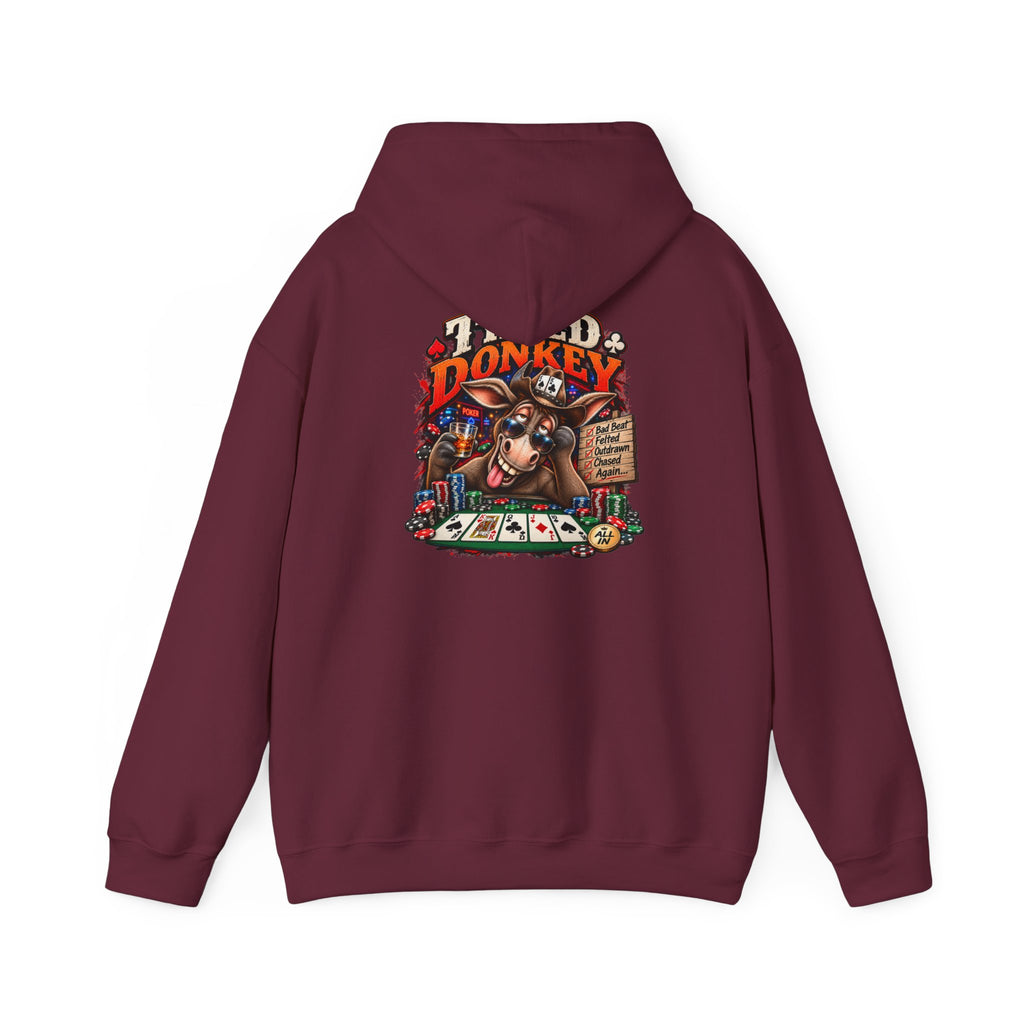 The Titled Donkey Hoodie — Retro Poker Graphic Pullover