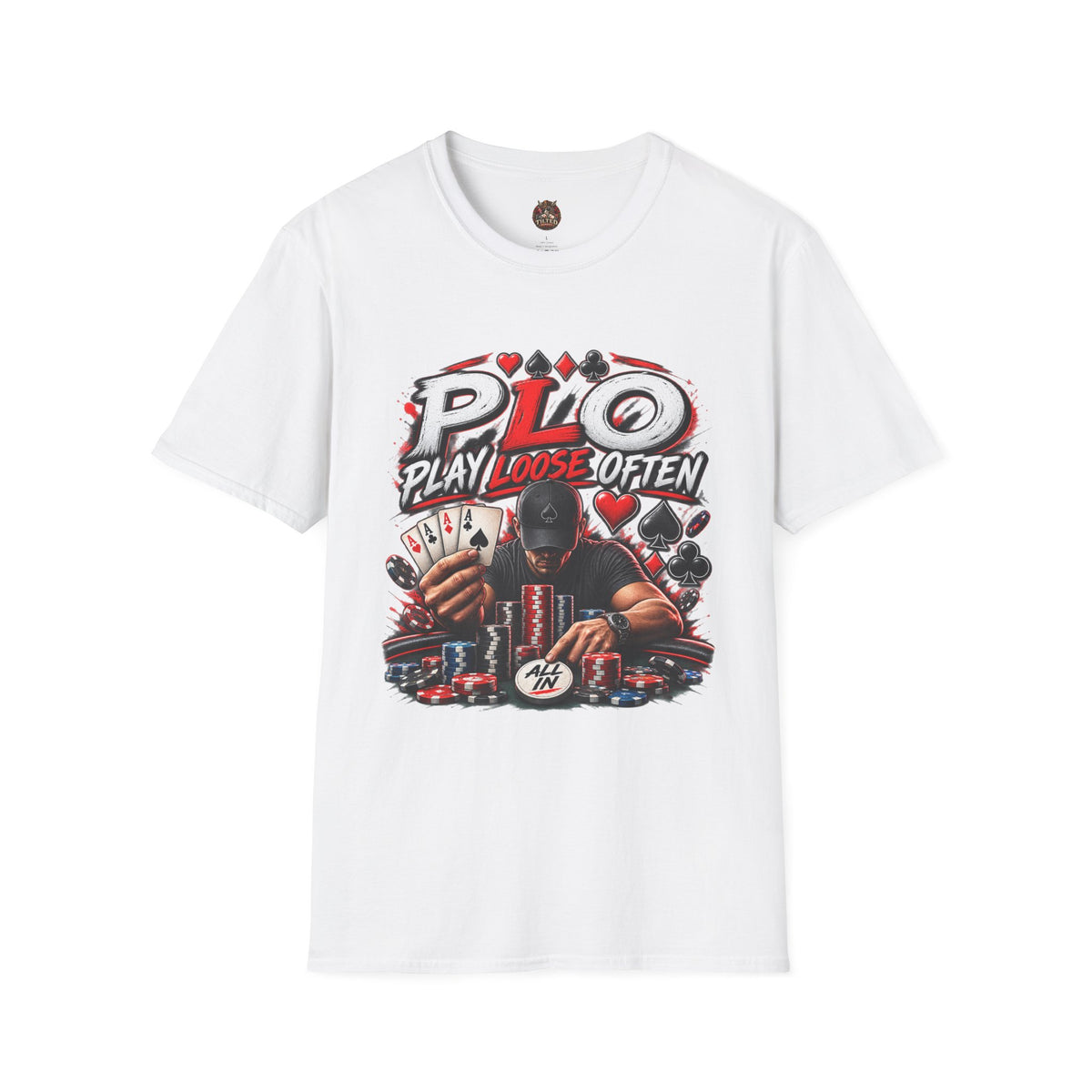 PLO Poker T-Shirt — "Play Loose Often"
