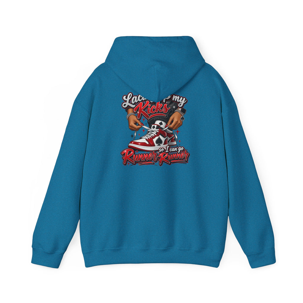 Runner Runner Racing Hoodie - "Lady Kicks" Sneaker & Skull Streetwear Hoodie
