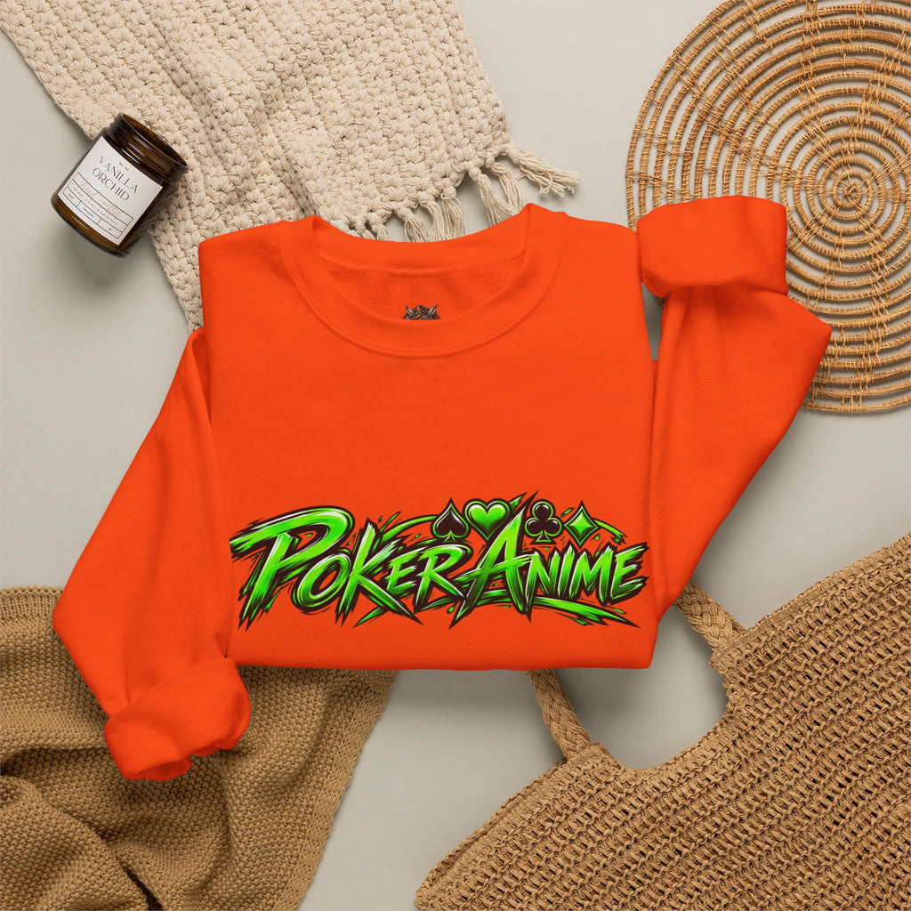 Poker Anime Check Raise Crewneck Sweatshirt