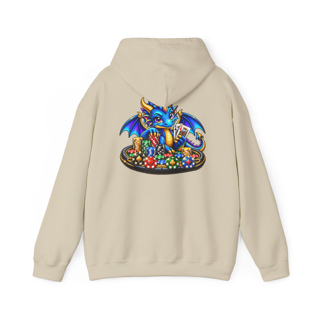 My Lucky Dragon Hoodie — Cute Blue Dragon Poker Graphic