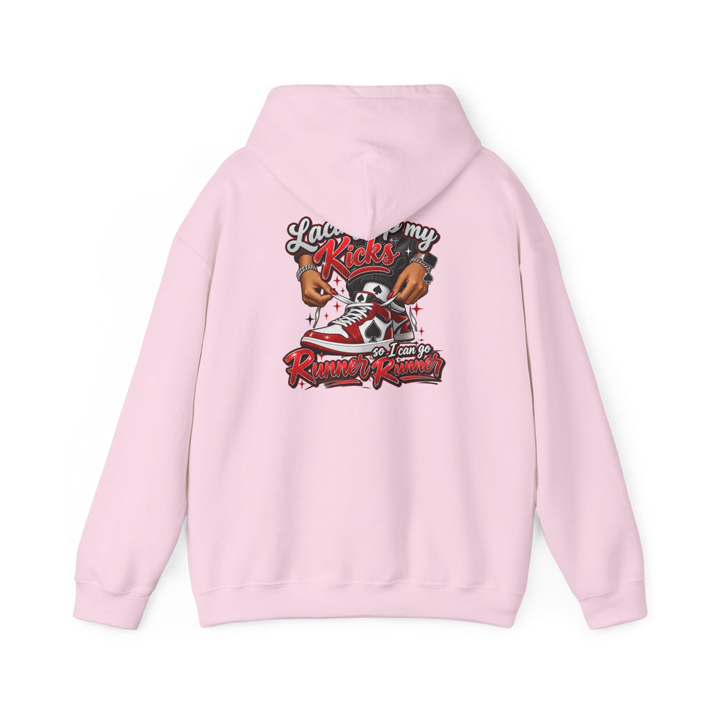 Runner Runner Racing Hoodie - "Lady Kicks" Sneaker & Skull Streetwear Hoodie