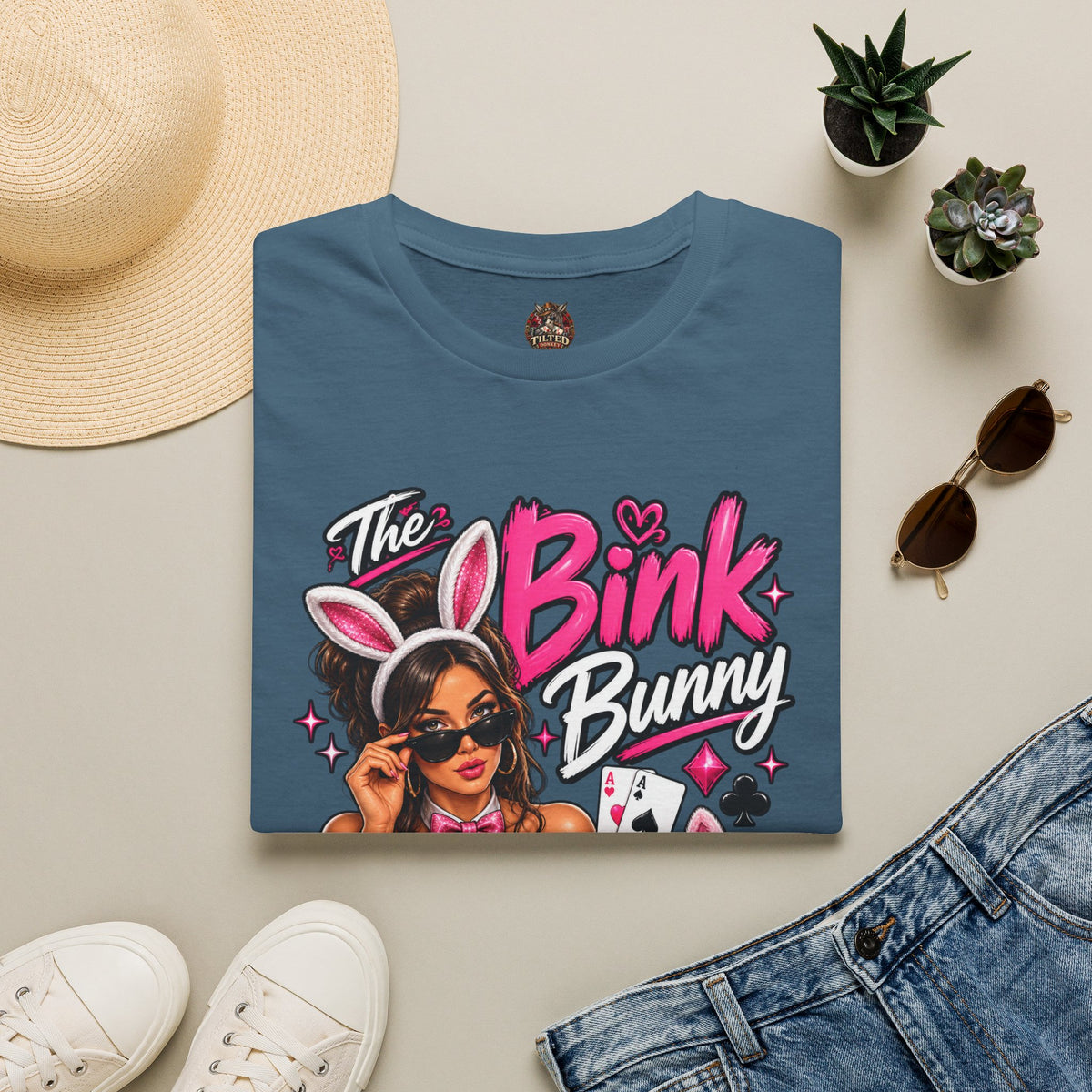 Bink Bunny — Retro Poker Graphic Tee