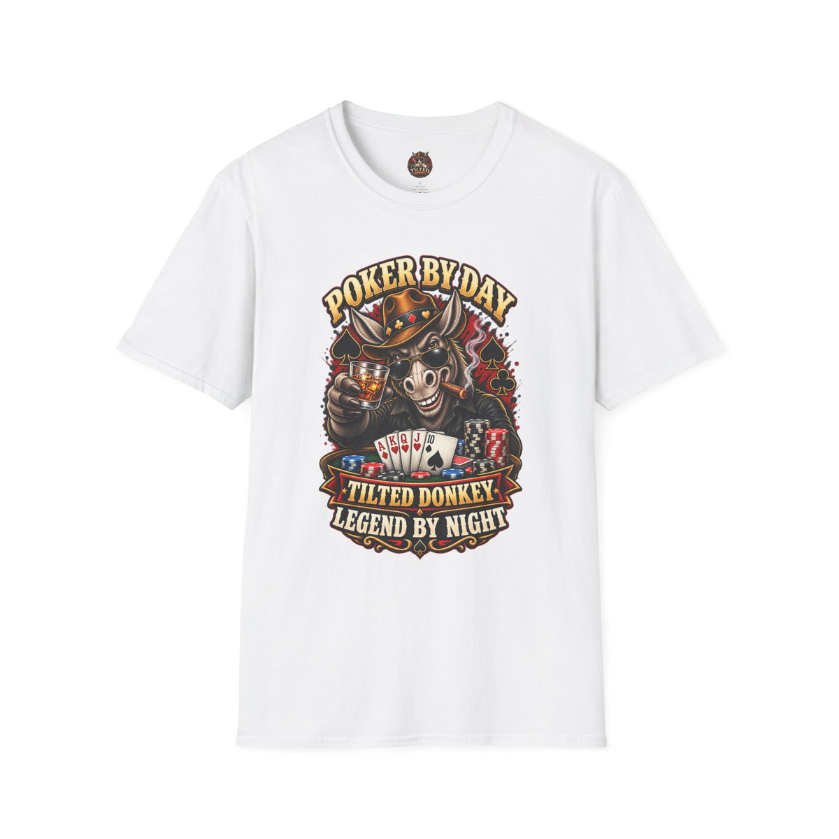Tilted Donkey "Legend by Night" Poker T-shirt