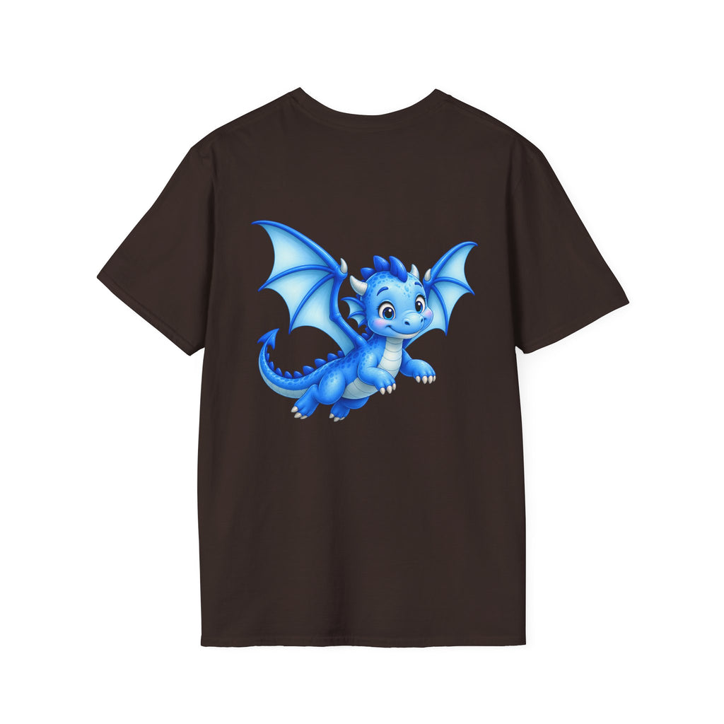 Blue Baby Dragon T-Shirt — Cute Cartoon Dragon Tee for Kids & Dragon Lovers