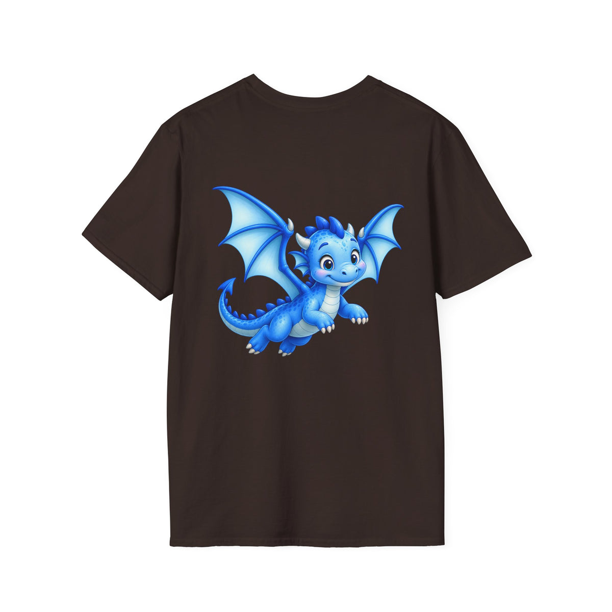 Blue Baby Dragon T-Shirt — Cute Cartoon Dragon Tee for Kids & Dragon Lovers