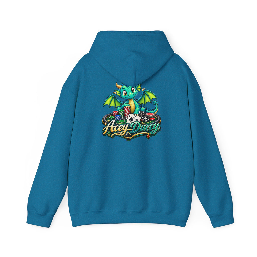 “Acey Duecy” Graphic Green Dragon Poker Pullover