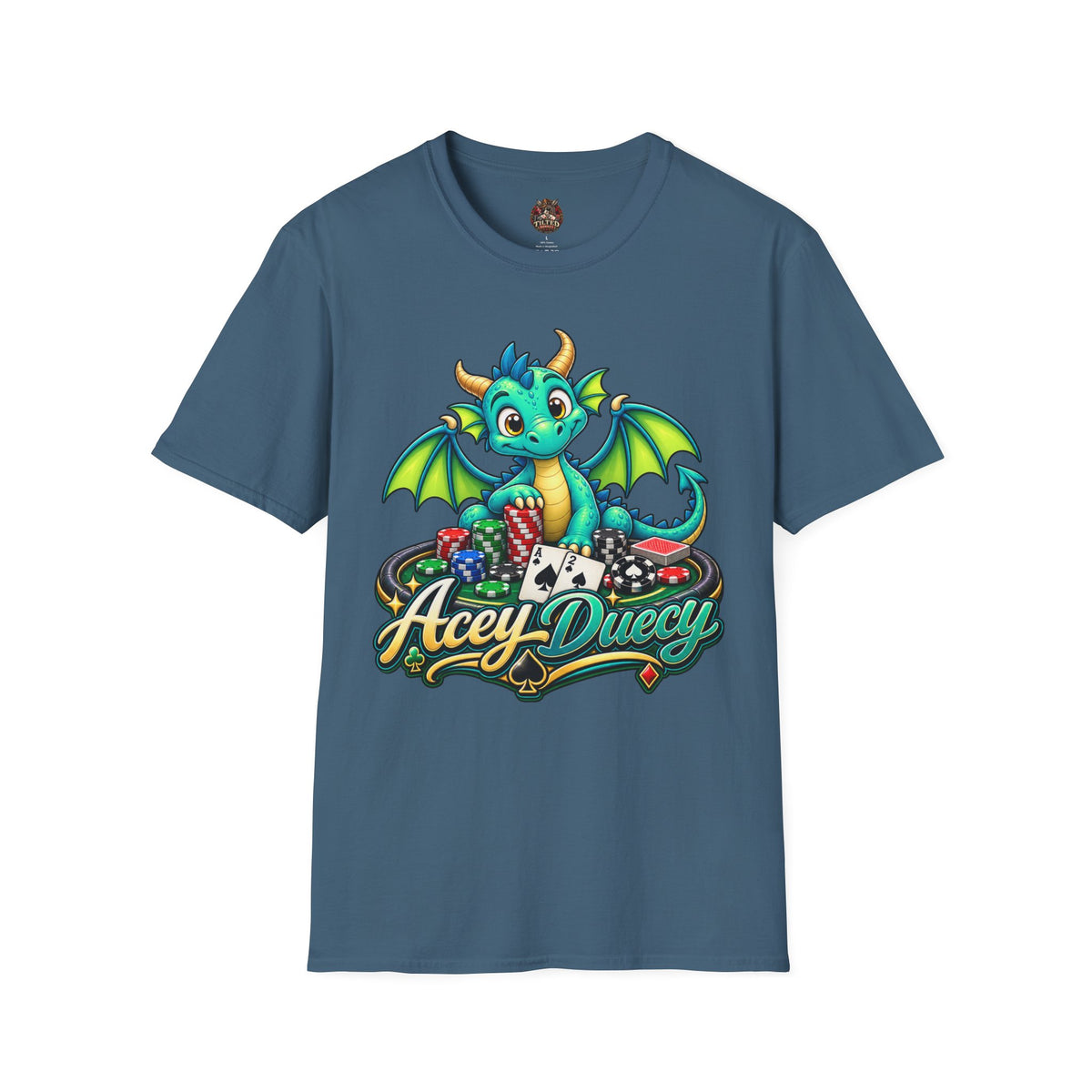 Acey Duecy Dragon T-Shirt – Cute Card Graphic Tee