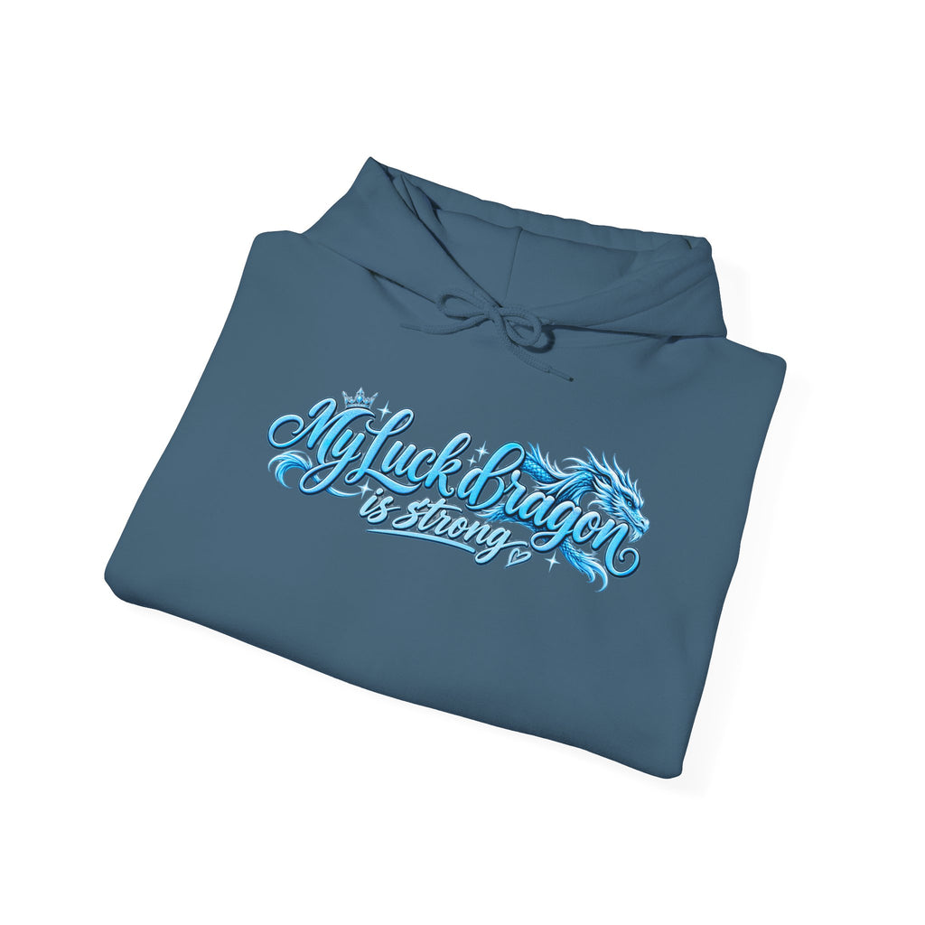 Dragon Poker Graphic Hoodie — “My luck dragon is strong”