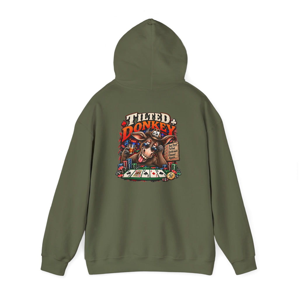The Titled Donkey Hoodie — Retro Poker Graphic Pullover