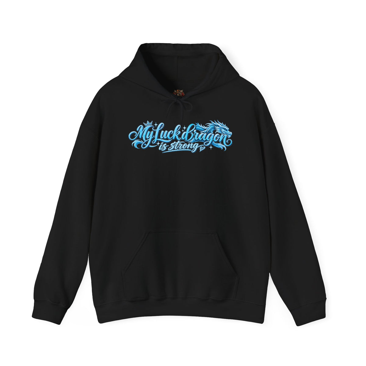 Dragon Poker Graphic Hoodie — “My luck dragon is strong”