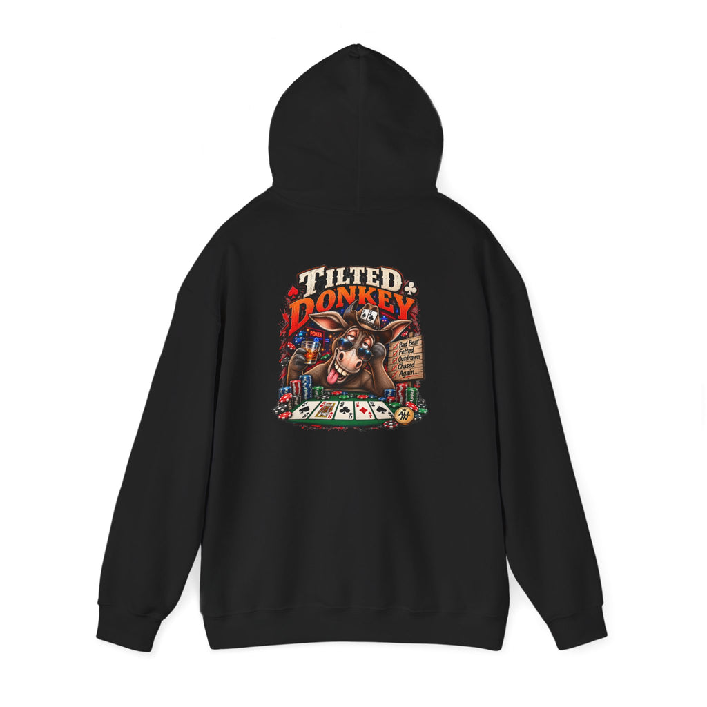 The Titled Donkey Hoodie — Retro Poker Graphic Pullover