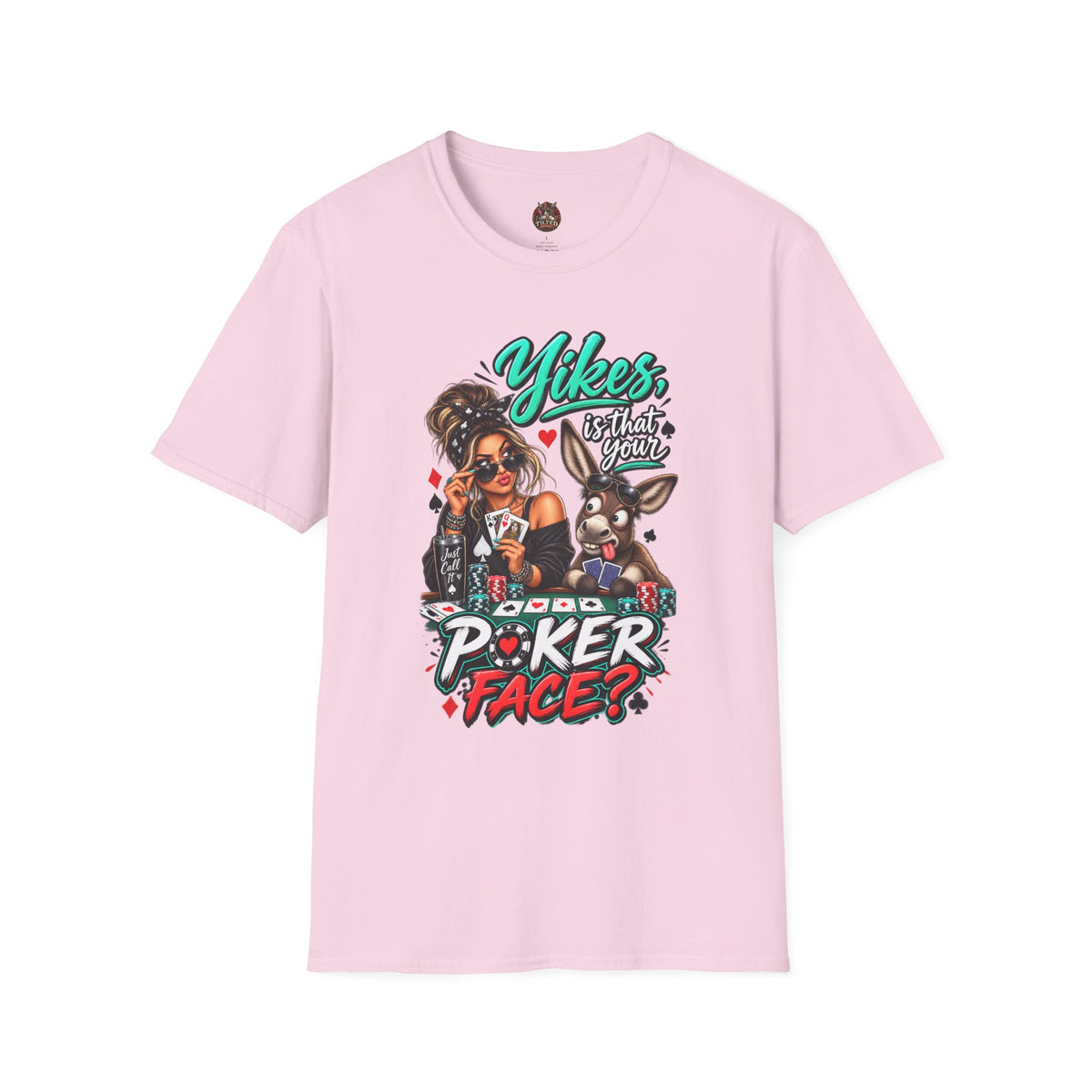 Poker T‑Shirt — "Yikes, Is That Your Poker Face?"