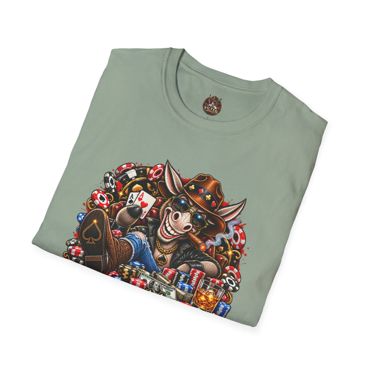 "Good Hands Make Good Stories" Poker Donkey Graphic Tee