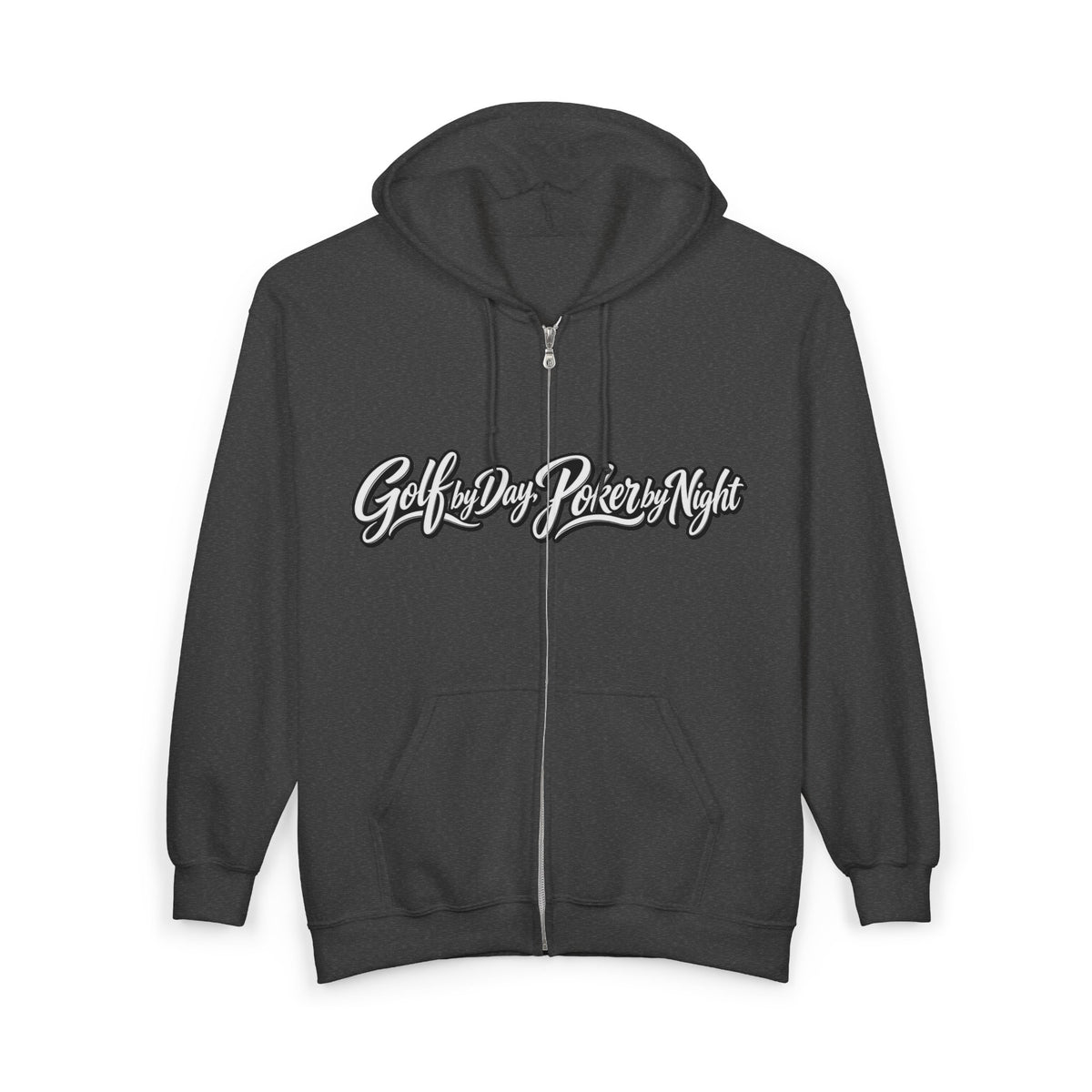Golf by Day, Poker by Night Zip Hoodie – Golf & Poker Graphic