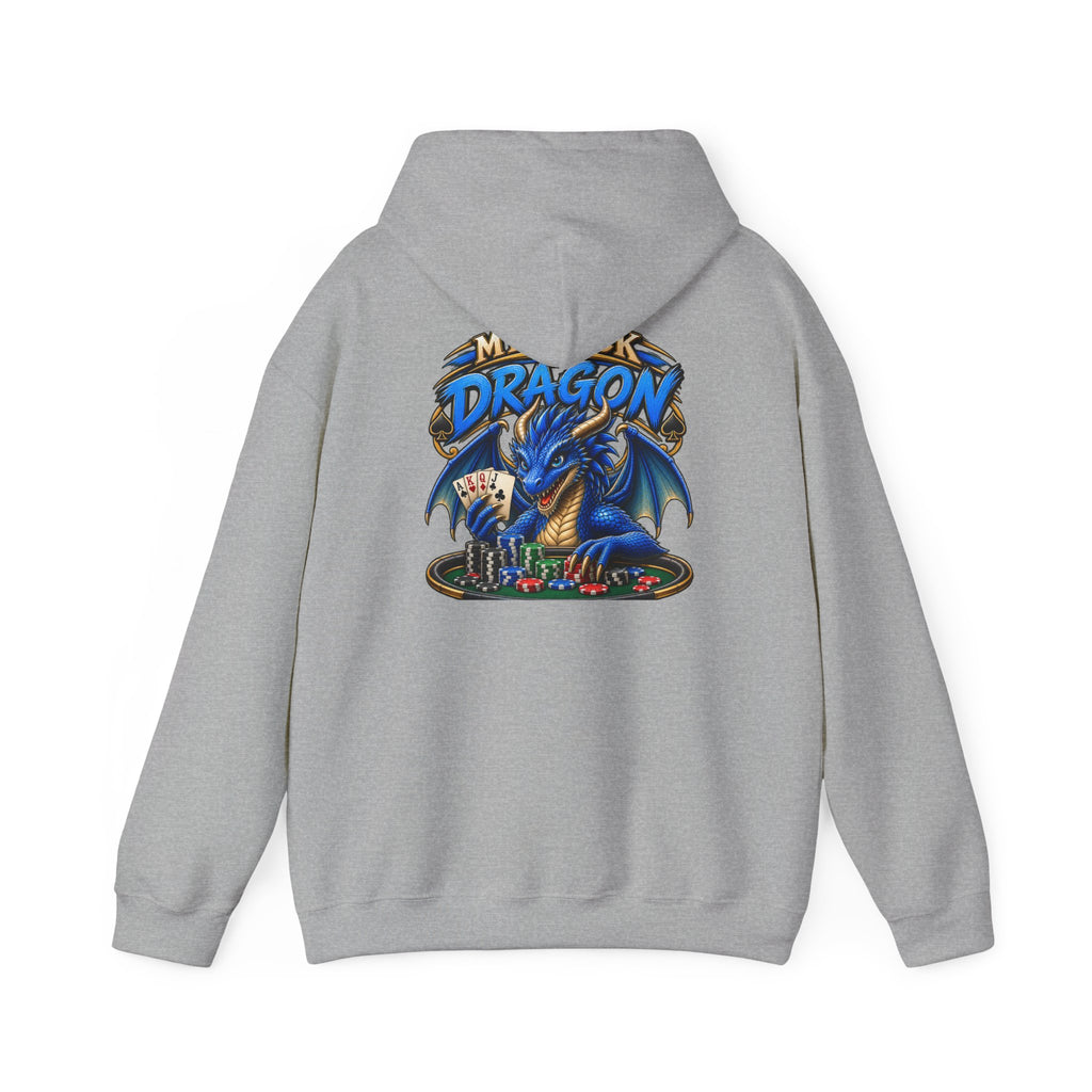 Dragon Poker Graphic Hoodie — “My luck dragon is strong”