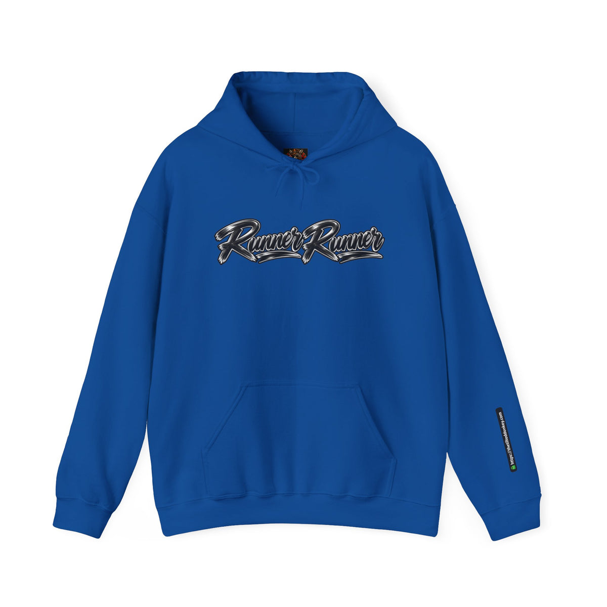 Poker-Inspired Streetwear Lace-up Graphic Hoodie